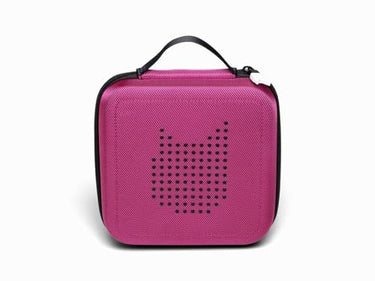 tonies Transporter Hörfiguren, Transporttasche mit Reißverschluss für bis zu 20, passend zur Toniebox in Beere, 17,5 x 17,5 cm im Sale